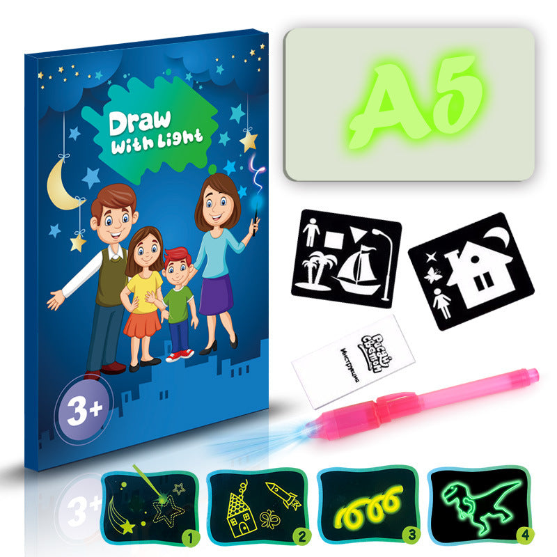 3D Magic Light Drawing Pad – LED Glow Sketch Board for Kids