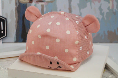 Baby Cartoon Sun Hat – Adjustable Cotton Summer Hat for Infants & Toddlers