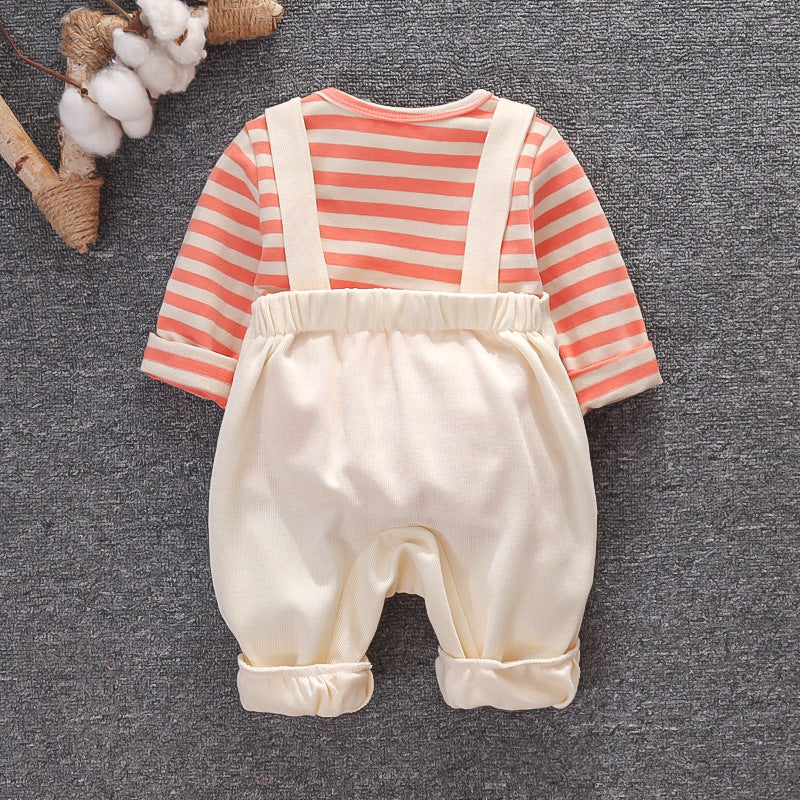 Conjunto de portabebés, ropa de primavera y otoño, traje de dos piezas para bebé y niño.