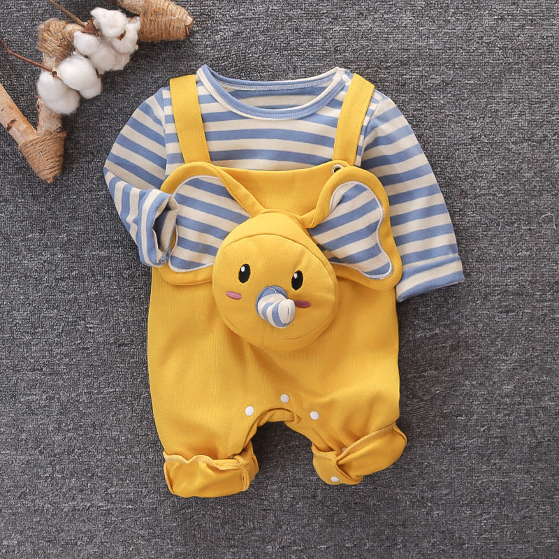 Conjunto de portabebés, ropa de primavera y otoño, traje de dos piezas para bebé y niño.