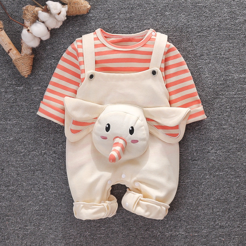 Conjunto de portabebés, ropa de primavera y otoño, traje de dos piezas para bebé y niño.