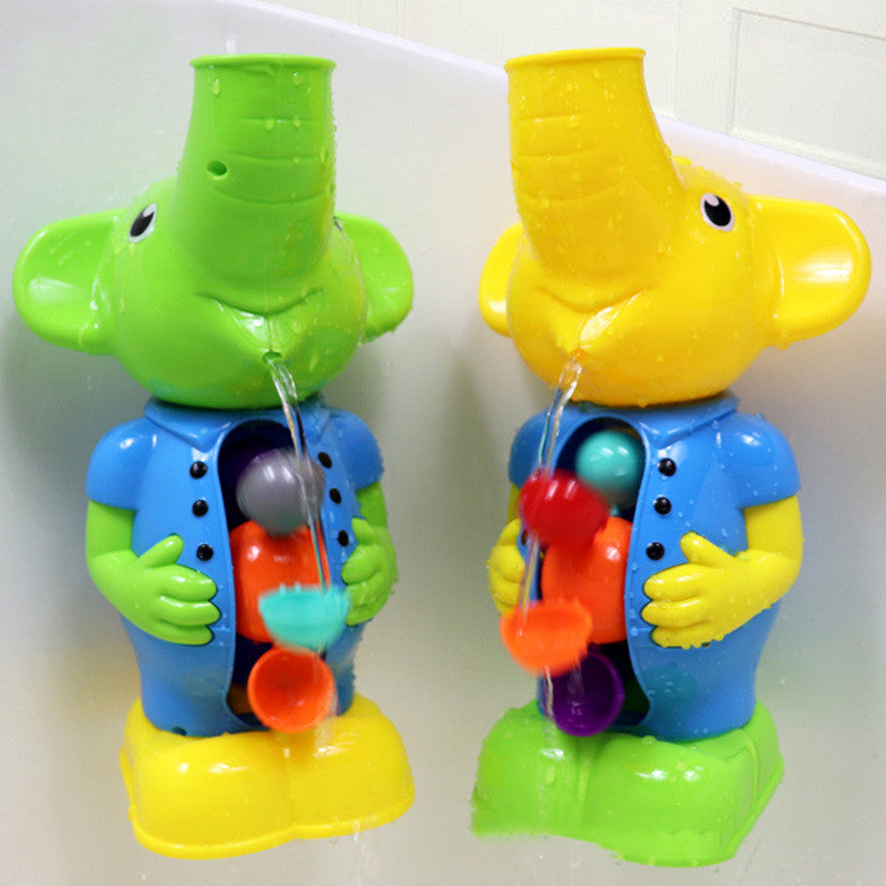 Baby Bath Toy Set – Yellow Duck Waterwheel Splash Toy for Infants & Toddlers