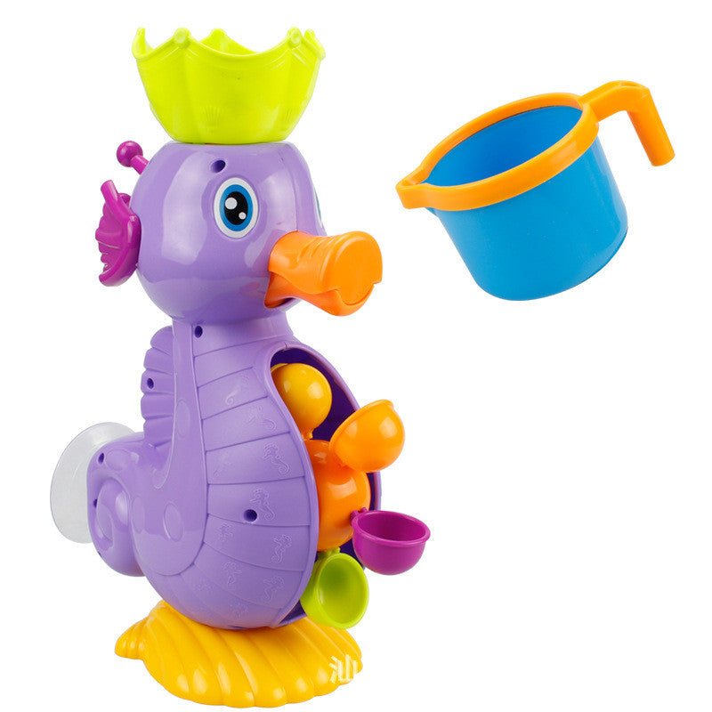 Baby Bath Toy Set – Yellow Duck Waterwheel Splash Toy for Infants & Toddlers
