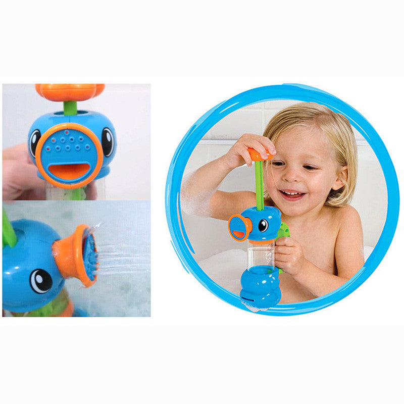 Baby Bath Toy Set – Yellow Duck Waterwheel Splash Toy for Infants & Toddlers