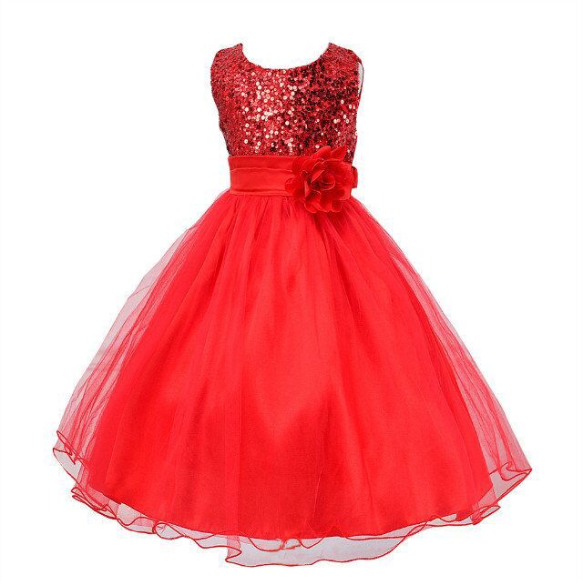 Flower Girl Princess Dress – Tulle Wedding Party Dress for Toddlers & Girls