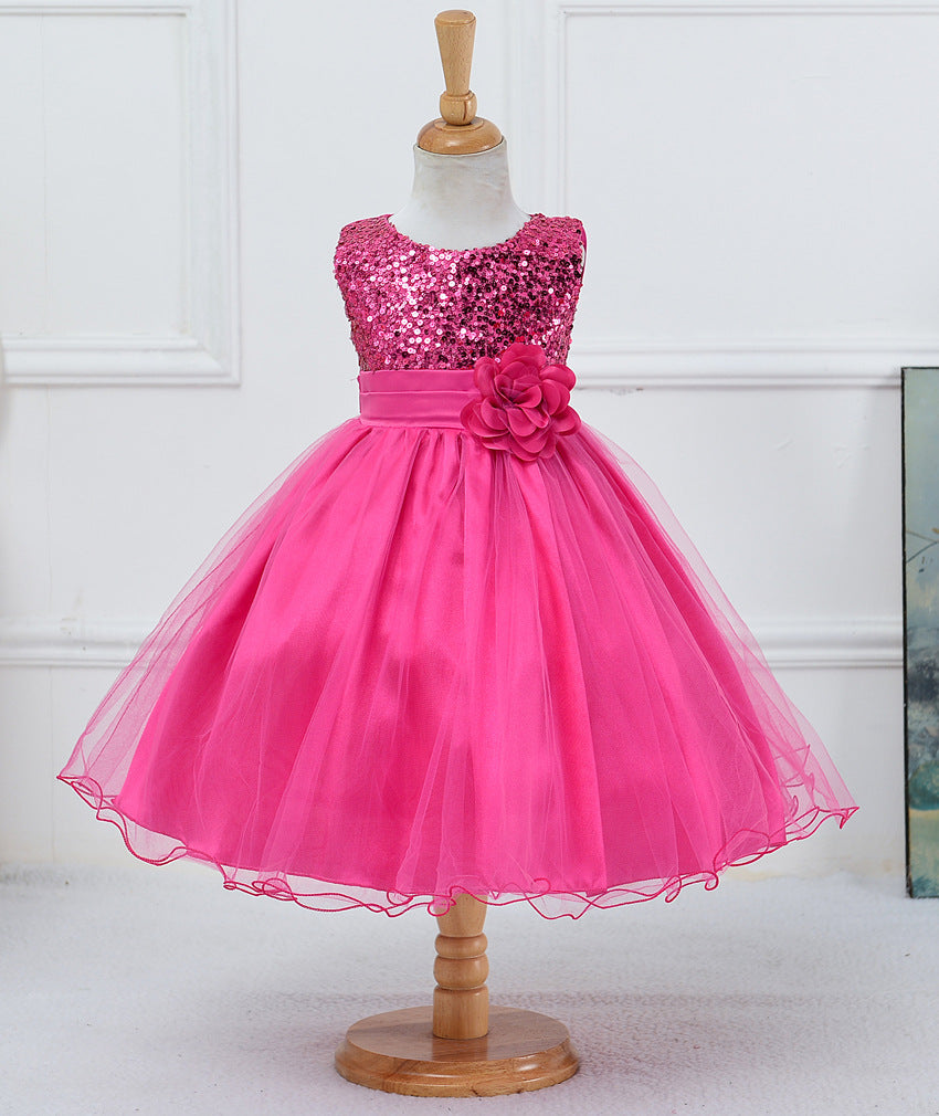 Flower Girl Princess Dress – Tulle Wedding Party Dress for Toddlers & Girls