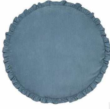 Baby Cotton Play Mat – 2cm Thick Round Crawling Pad for Infants & Toddlers