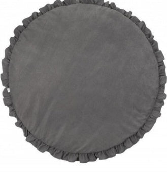 Baby Cotton Play Mat – 2cm Thick Round Crawling Pad for Infants & Toddlers