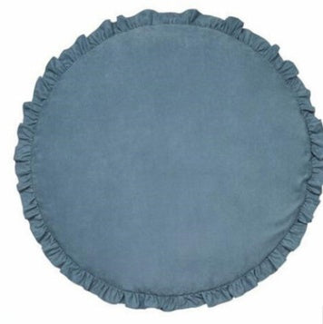 Baby Cotton Play Mat – 2cm Thick Round Crawling Pad for Infants & Toddlers