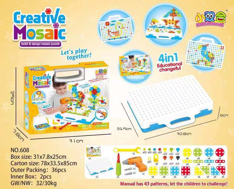 Kids Creative Building Blocks Set – Educational STEM Toy for Boys & Girls