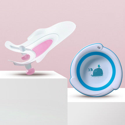 Baby Bathtub – Foldable Non-Slip Infant Bath Seat for Newborns to 18 Months