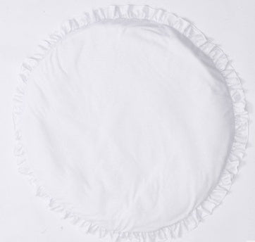 Baby Cotton Play Mat – 2cm Thick Round Crawling Pad for Infants & Toddlers