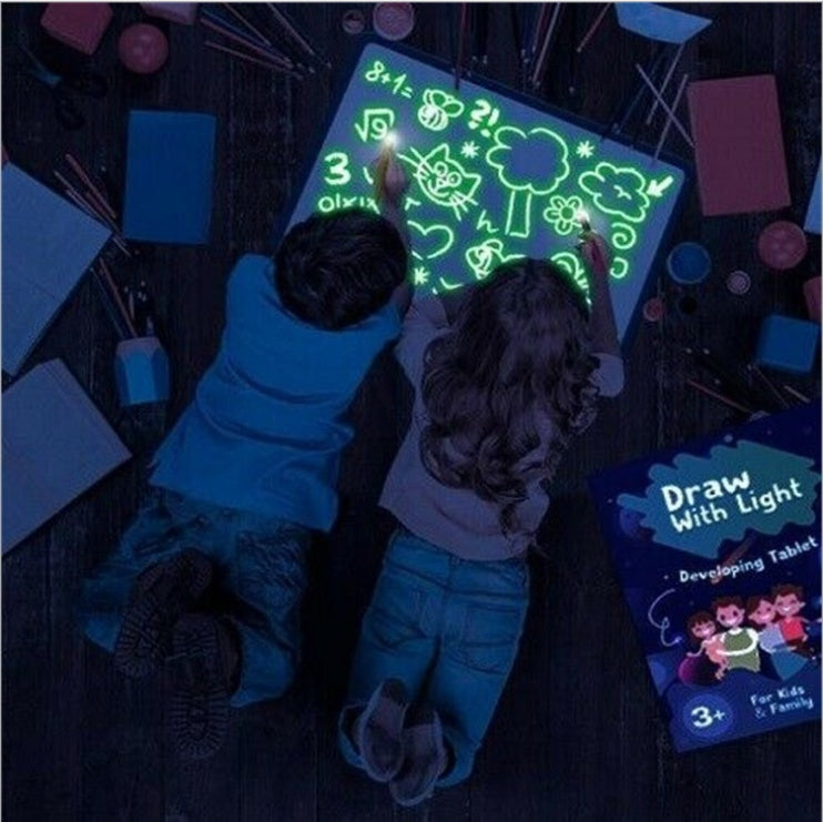 3D Magic Light Drawing Pad – LED Glow Sketch Board for Kids