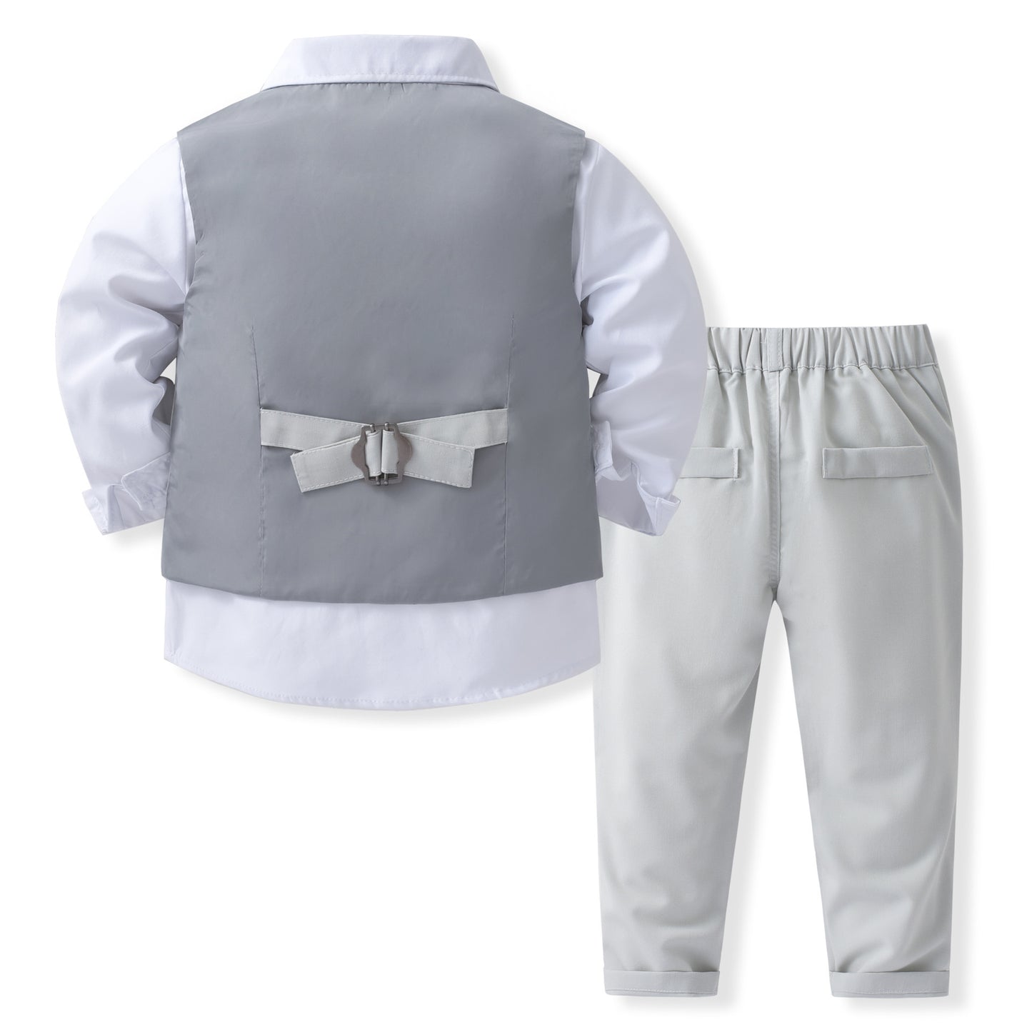 Baby Boy Gentleman Vest Set – Formal 4-Piece Party Outfit