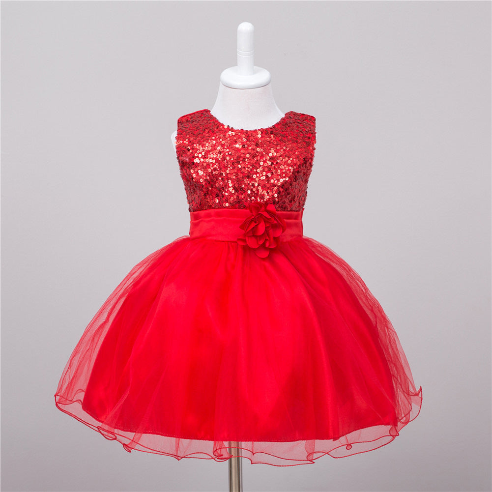 Flower Girl Princess Dress – Tulle Wedding Party Dress for Toddlers & Girls
