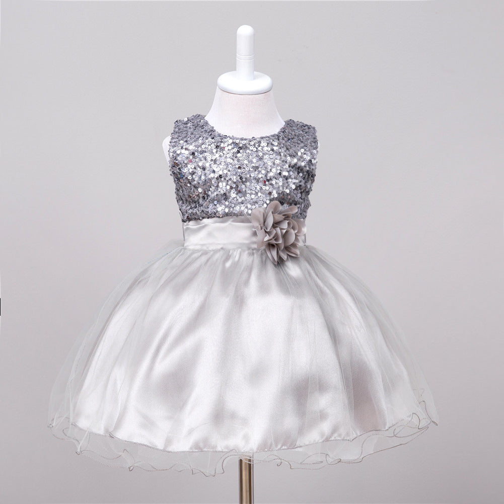 Flower Girl Princess Dress – Tulle Wedding Party Dress for Toddlers & Girls