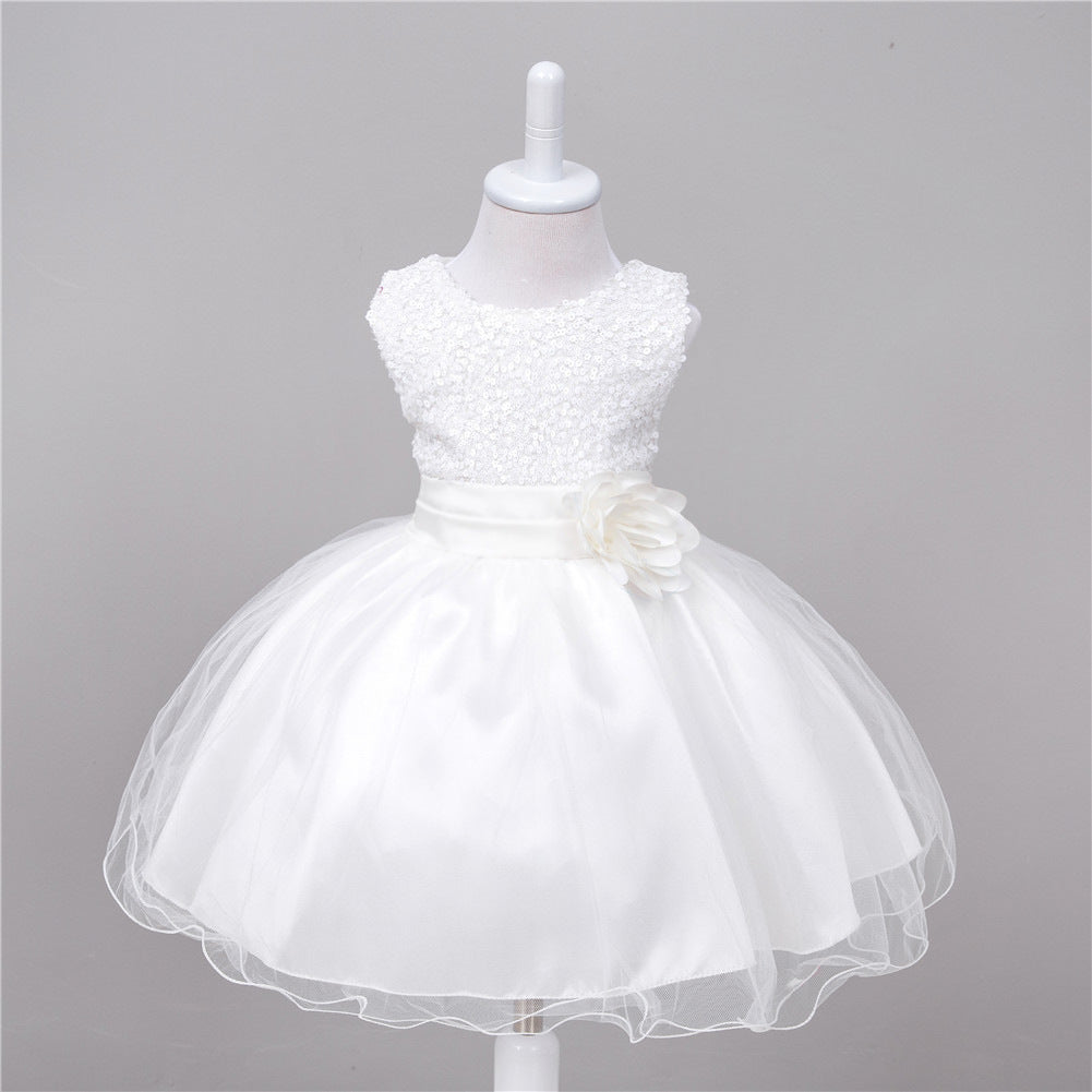 Flower Girl Princess Dress – Tulle Wedding Party Dress for Toddlers & Girls