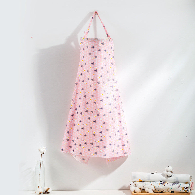 Cotton Nursing Cover – Breathable Cartoon Print Breastfeeding Apron for Moms
