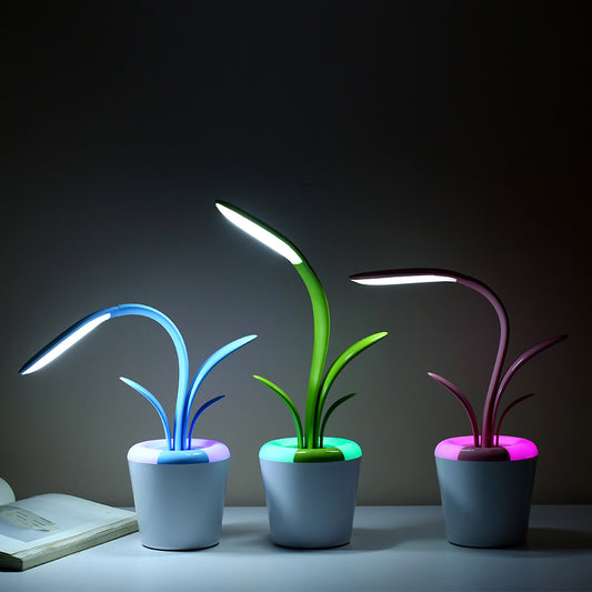 Wireless Touch Plant Lamp – Rechargeable LED Mood Light for Kids & Home Decor