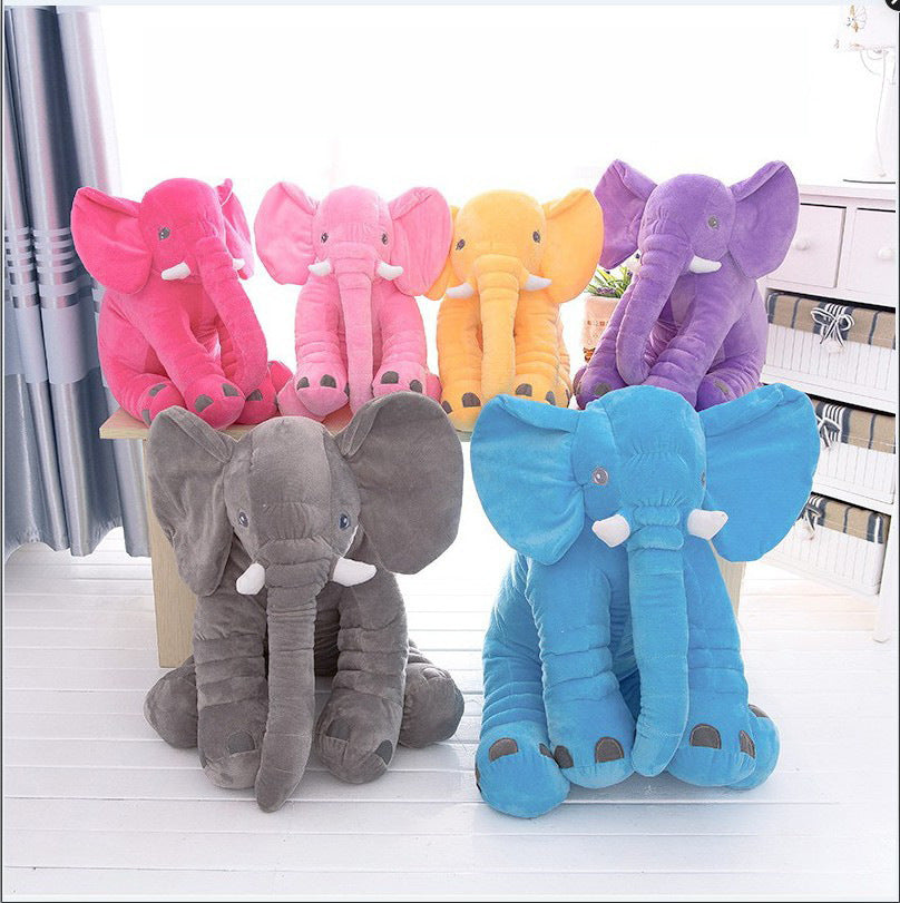 Soft Elephant Plush Toy – Cuddly Stuffed Animal Pillow for Babies & Kids