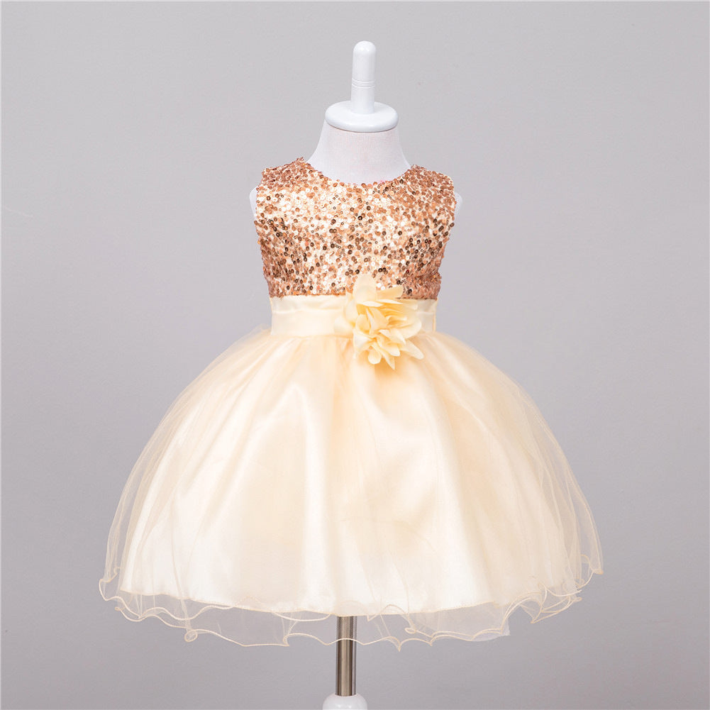 Flower Girl Princess Dress – Tulle Wedding Party Dress for Toddlers & Girls