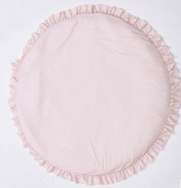 Baby Cotton Play Mat – 2cm Thick Round Crawling Pad for Infants & Toddlers
