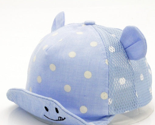 Baby Cartoon Sun Hat – Adjustable Cotton Summer Hat for Infants & Toddlers