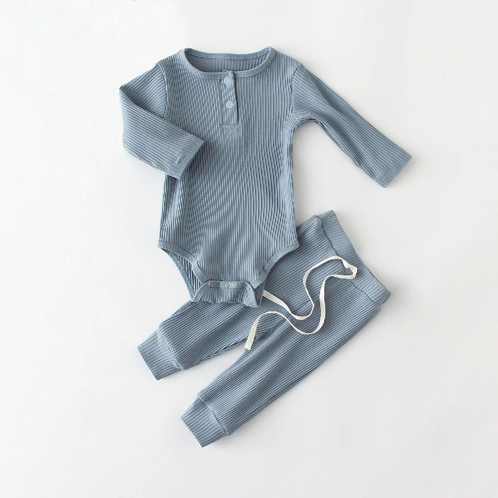 Baby Corduroy Two-Piece Set – Long Sleeve Shirt & Pants Outfit for Infants & Toddlers