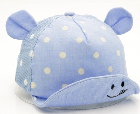 Baby Cartoon Sun Hat – Adjustable Cotton Summer Hat for Infants & Toddlers