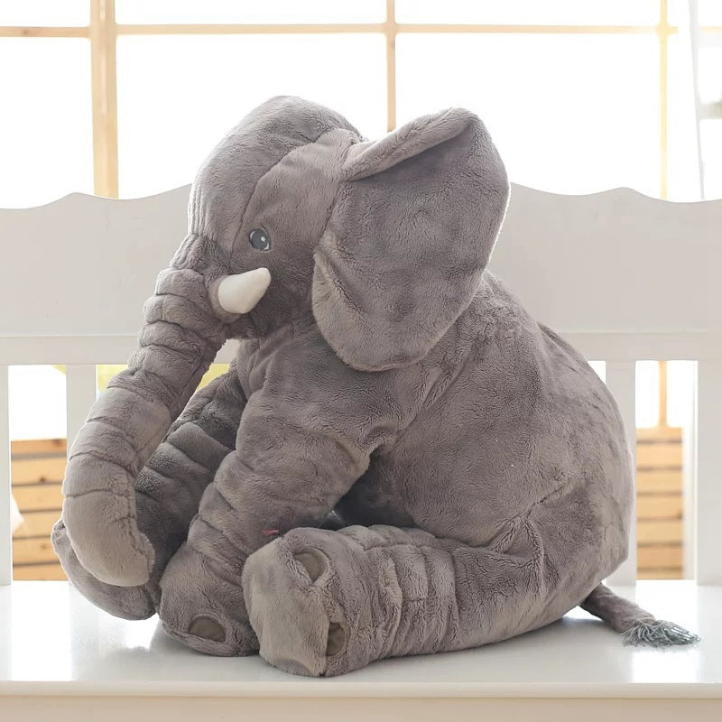 Soft Elephant Plush Toy – Cuddly Stuffed Animal Pillow for Babies & Kids