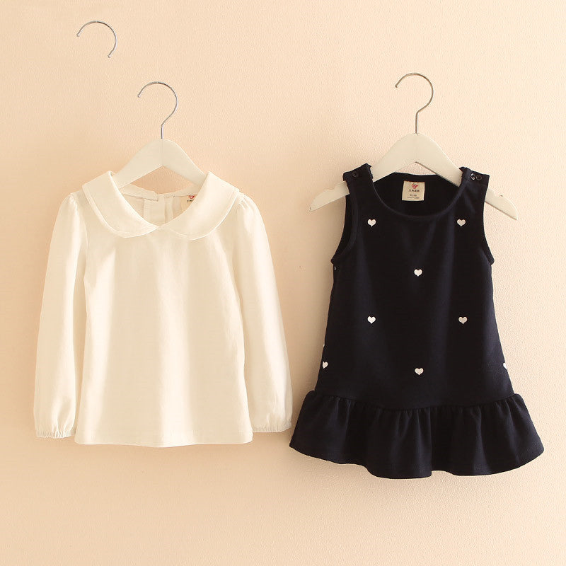 Girls T-Shirt & Skirt 2-Piece Set – Casual Princess Style for Kids
