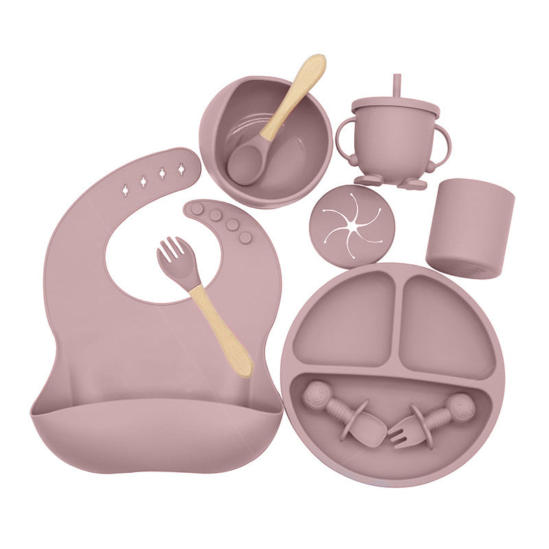 Baby Silicone Feeding Set – 10-Piece FDA-Approved Complementary Food Kit for Infants & Toddlers