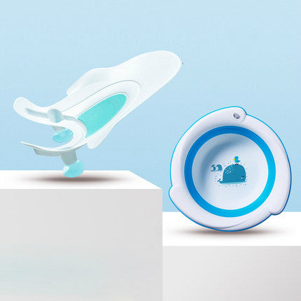 Baby Bathtub – Foldable Non-Slip Infant Bath Seat for Newborns to 18 Months