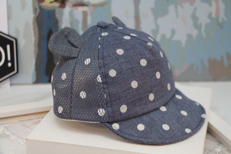 Baby Cartoon Sun Hat – Adjustable Cotton Summer Hat for Infants & Toddlers