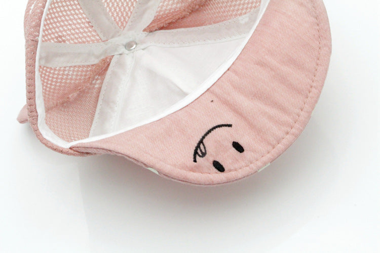 Baby Cartoon Sun Hat – Adjustable Cotton Summer Hat for Infants & Toddlers