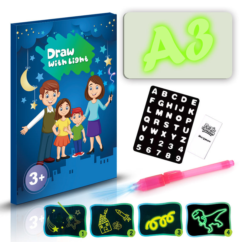3D Magic Light Drawing Pad – LED Glow Sketch Board for Kids