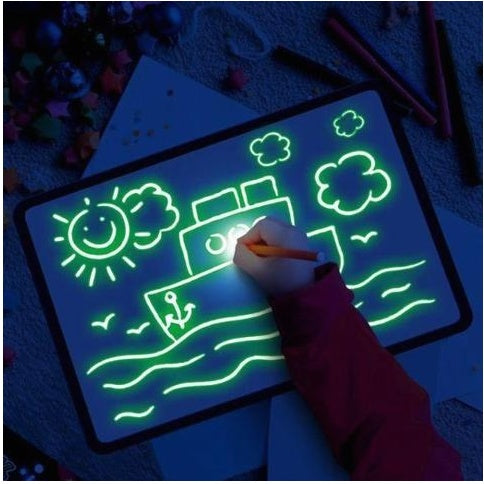 3D Magic Light Drawing Pad – LED Glow Sketch Board for Kids
