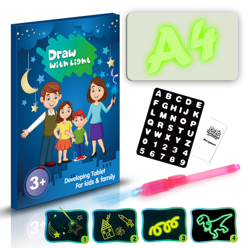 3D Magic Light Drawing Pad – LED Glow Sketch Board for Kids
