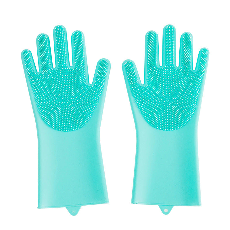Guante de baño de silicona para el cuidado de mascotas