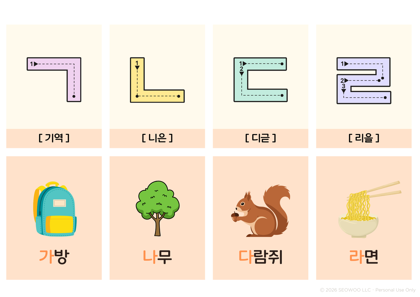 Learn Korean Hangul Course Bundle | Level 1 Textbook + Workbook PDF