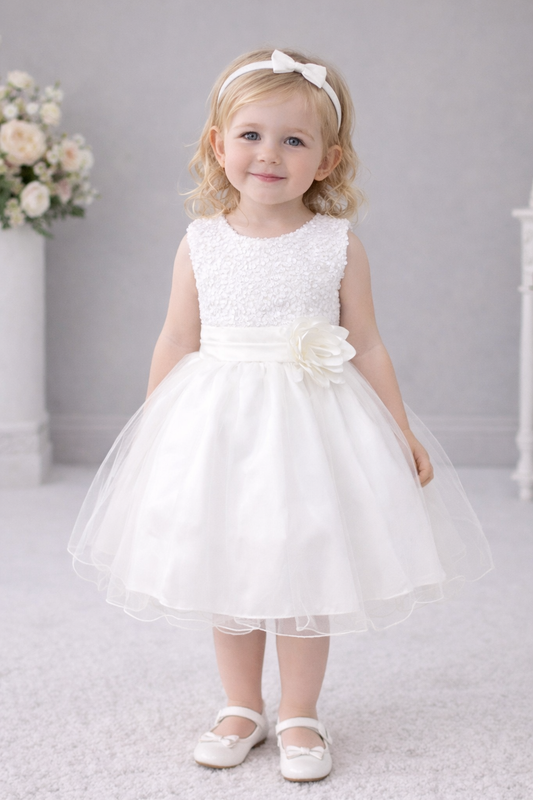 Vestido de princesa para boda de niña de las flores