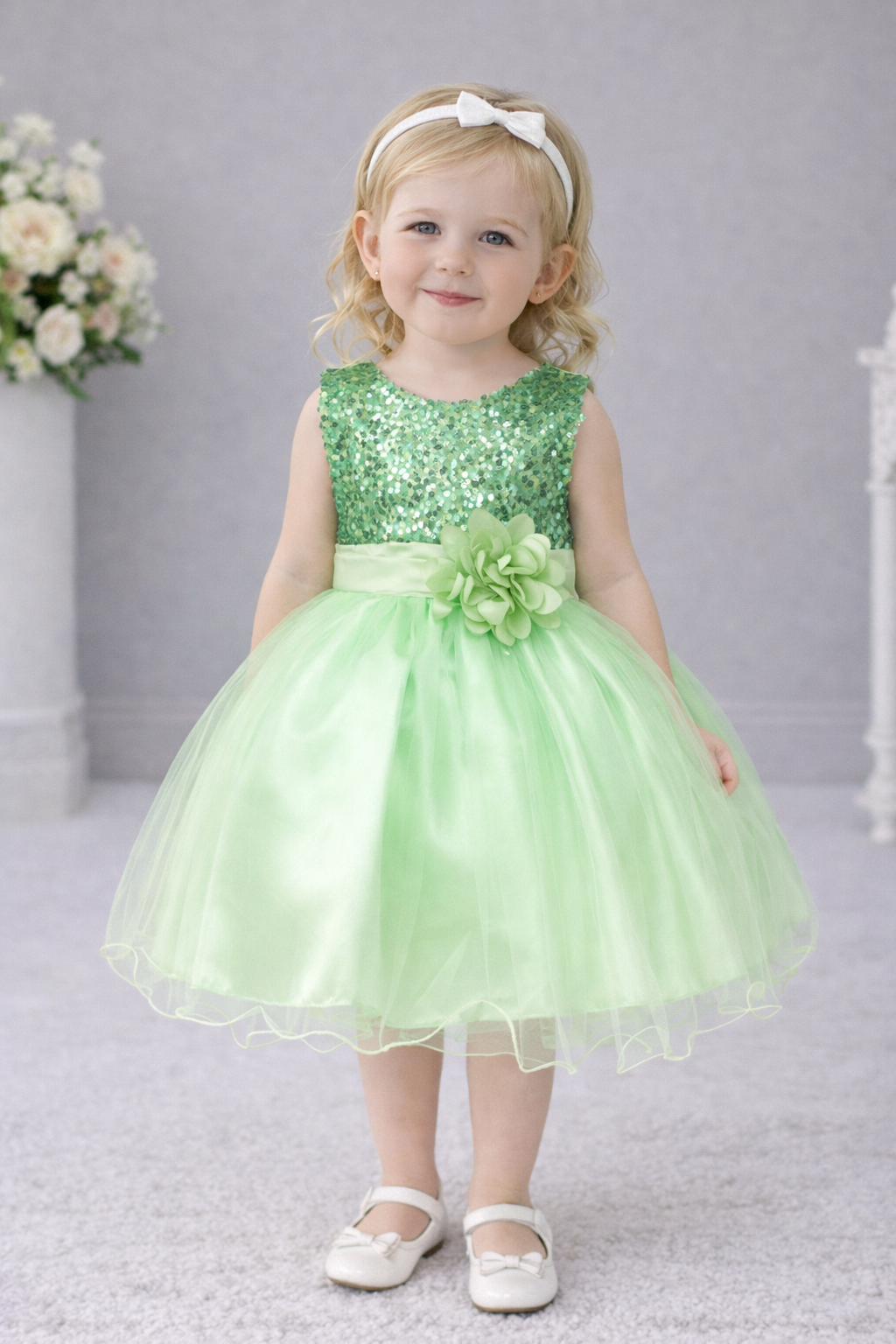 Flower Girl Princess Dress – Tulle Wedding Party Dress for Toddlers & Girls