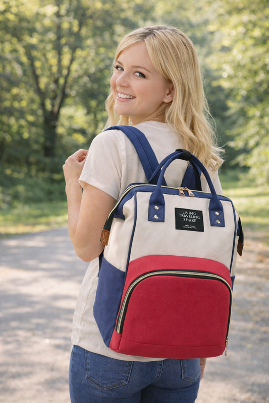 Diaper Backpack – Large Capacity Oxford Mommy Bag for Parents
