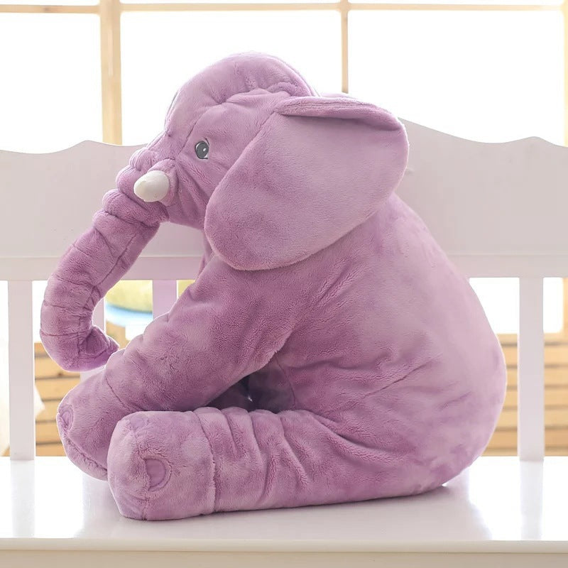 Soft Elephant Plush Toy – Cuddly Stuffed Animal Pillow for Babies & Kids
