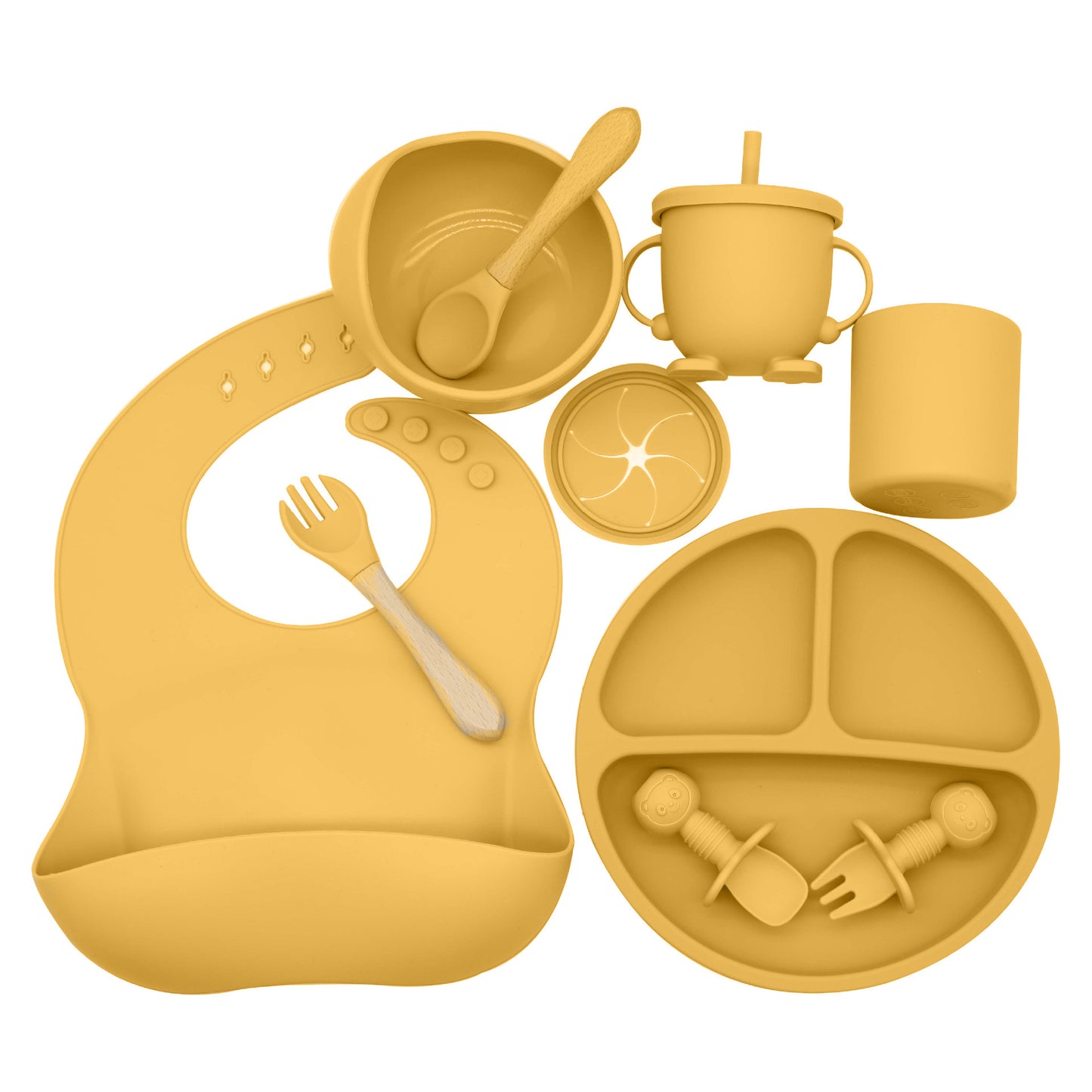 Baby Silicone Feeding Set – 10-Piece FDA-Approved Complementary Food Kit for Infants & Toddlers