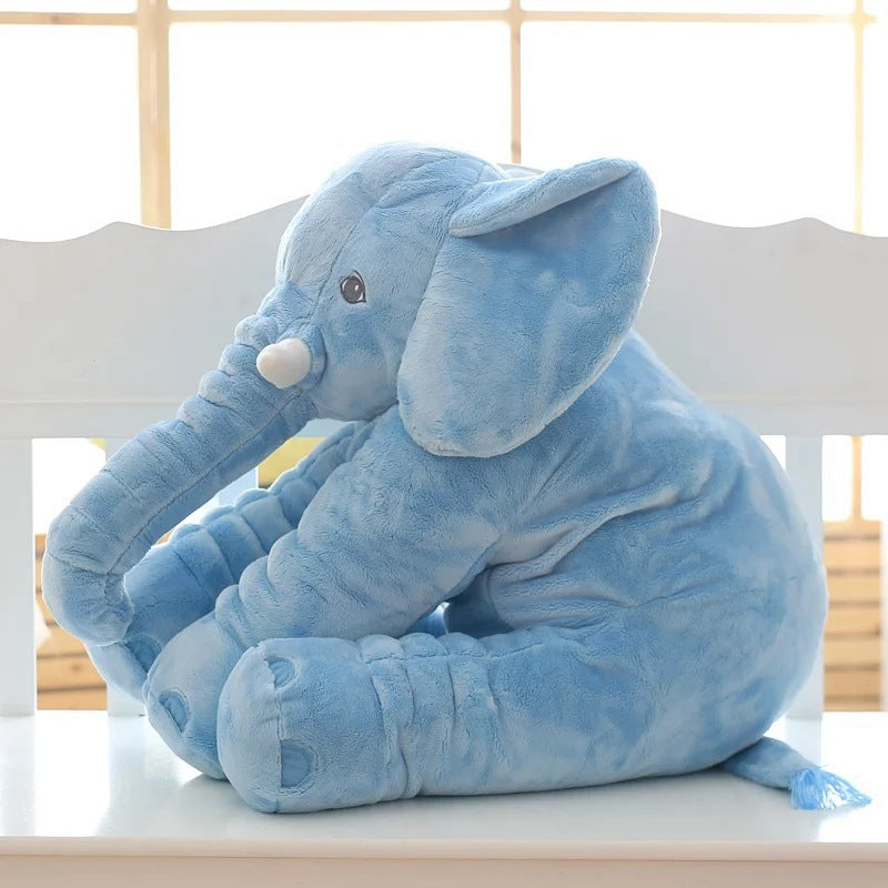 Soft Elephant Plush Toy – Cuddly Stuffed Animal Pillow for Babies & Kids