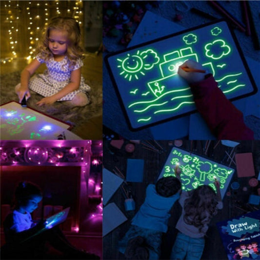 3D Magic Light Drawing Pad – LED Glow Sketch Board for Kids
