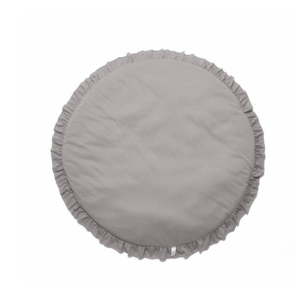Baby Cotton Play Mat – 2cm Thick Round Crawling Pad for Infants & Toddlers