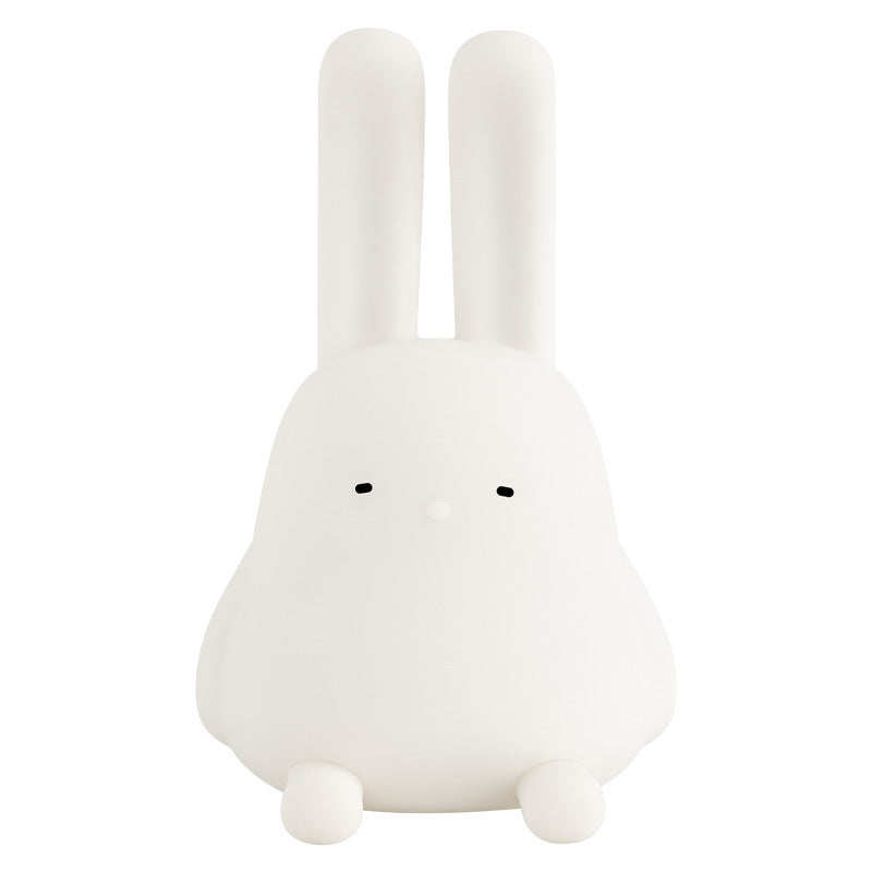 Cute Rabbit Night Light – BPA-Free Silicone USB Rechargeable Mood Lamp for Kids